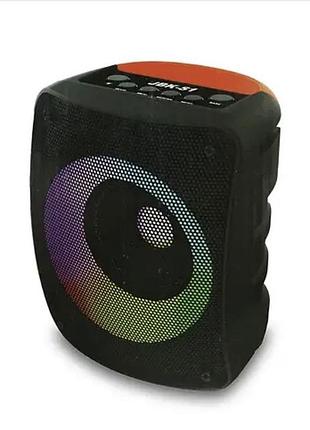 Портативная bluetooth колонка jbk-s1 с led-подсветкой, беспроводная портативная акустика для телефона и плеера