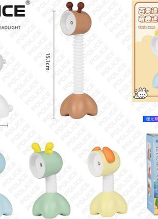 Гнучка настільна лампа на батарейках night light pl-076l з led підсвіткою