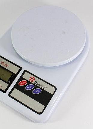 Кухонные электронные весы domotec ms-400 — точные кухонные весы для дома с цифровым дисплеем и удобной платформой