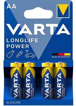 Батарейки varta lr6/aa longlife алкалиновые (4 шт)