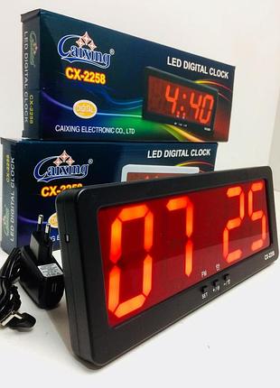 Елегантні електронні настільні годинники cx 2258 з яскравим led‑дисплеєм — стильні настільні годинники для дому та офісу