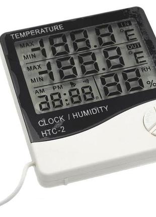 Цифровой термометр-гигрометр htc-2 с выносным датчиком температуры