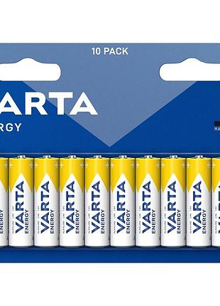Алкалиновые батарейки varta lr3/aaa energy – 10 штук