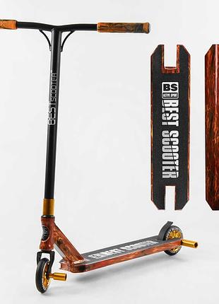 Екстремальний трюковий самокат best scooter bs-77225 з hic-системою та алюмінієвими елементами