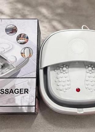 Ванночка для ніг з масажером і гідромасажем foot bath massager ts-5523 — прилад для розслаблення та догляду за стопами