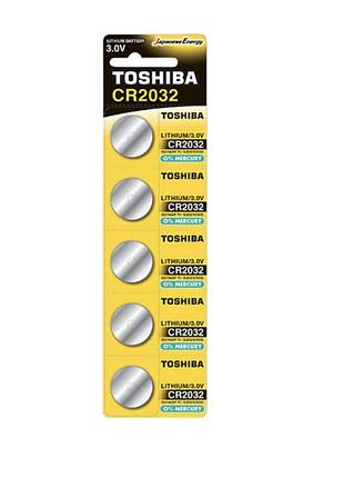 Литиевые батарейки toshiba cr2032 / 3v (блистер 5 шт.)