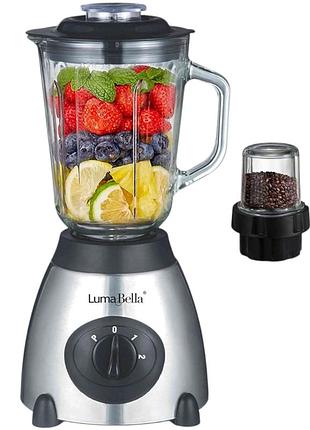 Мощный блендер-миксер 2 в 1 lumabella lb-53023 для кухонных задач, универсальный прибор для смешивания и измельчения