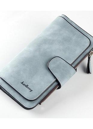 Стильный женский кошелек baellerry n-2345 оттенок blue jeans, элегантный компактный кожзам