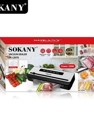 Вакуумный упаковщик sokany sk-13076 для домашнего хранения продуктов — продление свежести и экономия места