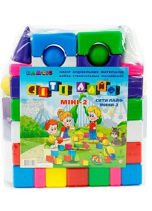 Конструктор "сити лайф мини 2" - 60 деталей для творческих игр