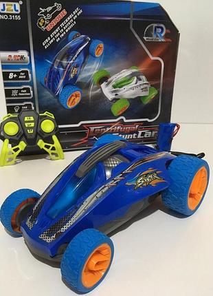 Радиоуправляемая машинка gyro stunt car 3155 с функцией трюков и led-подсветкой, для фигурных заездов и акробатических прыжков