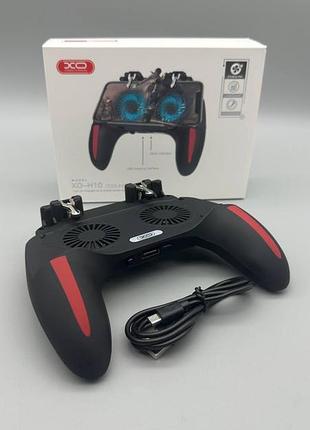 Игровой контроллер xo h10 с двойным вентилятором и зарядкой, эргономичный дизайн, совместимость с проводным/беспроводным