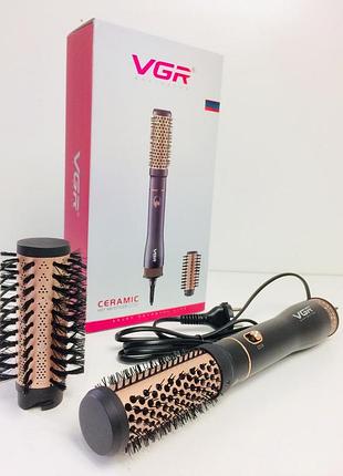 Уникальный стайлер-щипцы для укладки и сушки волос hot air styler vgr v-559, многофункциональный фен-стайлер