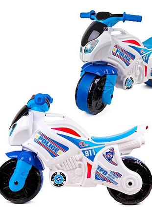 Детский толокар «полицейский мотоцикл» от technok toys