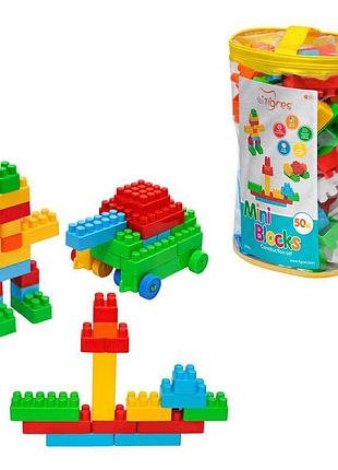 Конструктор "mini blocks" 50 элементов в стильной сумке от тм "tigres"