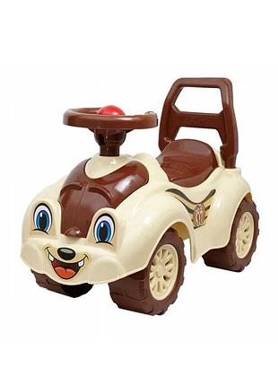 Толокар "котик" 2315 - бежевый автомобиль для малышей от technok toys