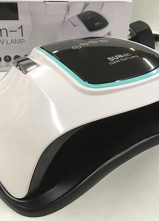 Професійна led/uv лампа для сушіння гель-лаку 108w sun bq-6t — сильна швидка сушка для манікюру