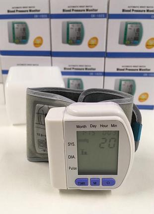 Автоматический цифровой тонометр для запястья blood pressure monitor ck-102s/4352 с манжетой