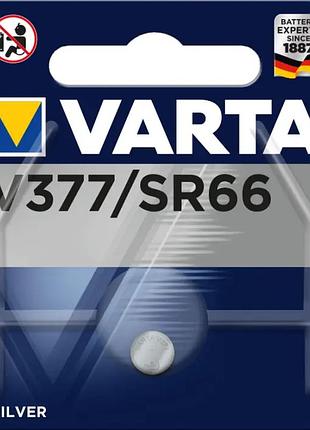 Батарейка varta v377 (sr66) 1.55v — миниатюрная серебродоксидная элементная батарейка для часов и приборов