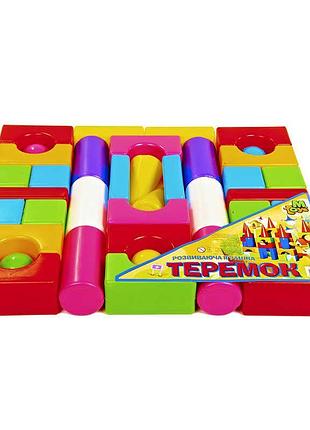 Великий конструктор «теремок» 08073, 39 кольорових деталей від m toys