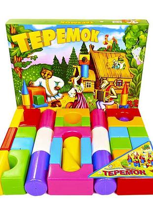 Большой конструктор "теремок" от m-toys, 32 детали