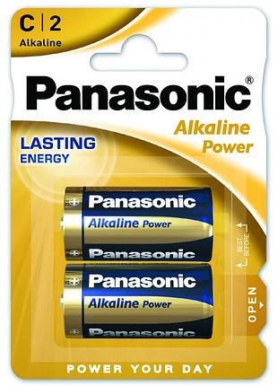 Батарейка panasonic lr14 типа c, алкалиновая 1,5в