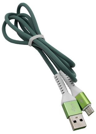 Тканевий кольоровий usb кабель microusb довжиною 1 метр