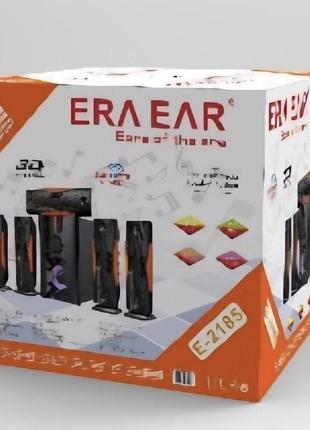 Музыкальный центр bluetooth 5 in 1 eraear e-2185 с мощным звучанием, беспроводное подключение и многофункциональные входы