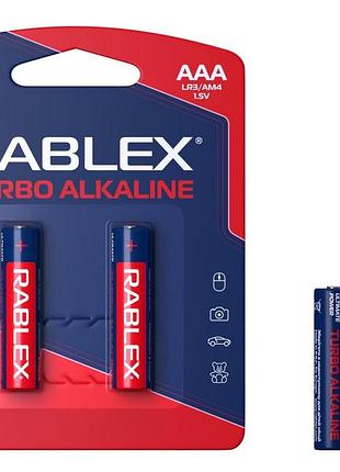 Энергосберегающая батарейка rablex lr3/aaa (2 шт) - турбо