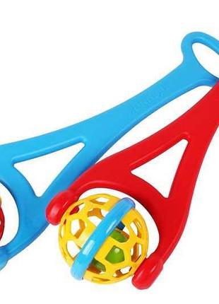 Яскрава каталка з м'ячиком "technok toys"