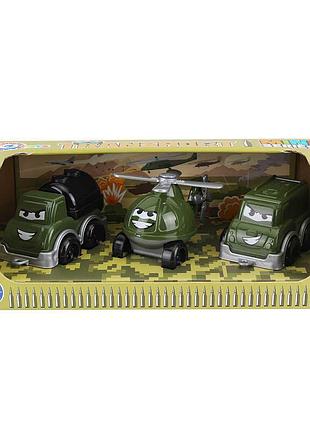 Набор игрушечных машинок "военный транспорт. мини" от technok toys