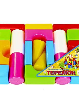Игровой конструктор "маленький теремок" 08071, 19 ярких деталей, "m toys", в пленке