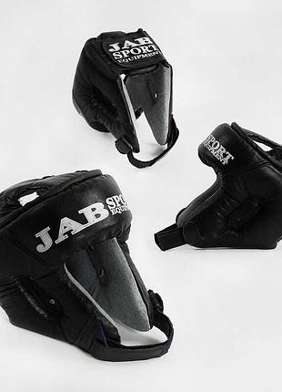 Кожаный шлем для карате "тм jab"