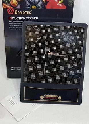Індукційна електроплита domotec ms-5832 з цифровим керуванням, швидким нагрівом та енергоефективною технологією