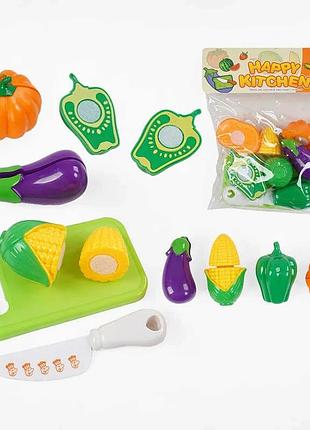 Яскравий набір для маленьких кухарів: продукти на липучках з дощечкою та ножем