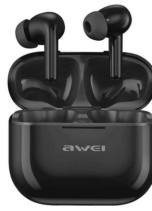 Беспроводные bluetooth наушники awei t1 pro tws sb 9688 с зарядным кейсом — стерео гарнитура, микрофон, сенсорное управление