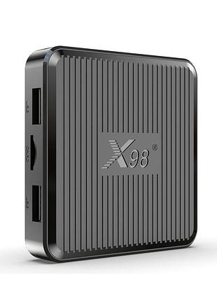 Смарт тв-приставка x98q 2/16gb на базе amlogic s905w2 с android 11