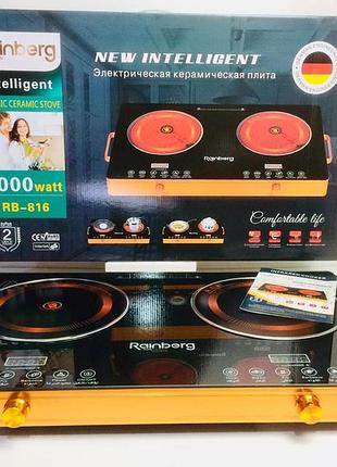 Индукционная электроплита rainberg rb 816 с двойной конфоркой — компактная двухконфорочная индукция для дома и путешествий