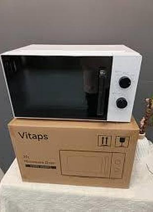 Микроволновая печь vitaps mw20tz 20 л, 700 вт, белая — компактная свч-печь