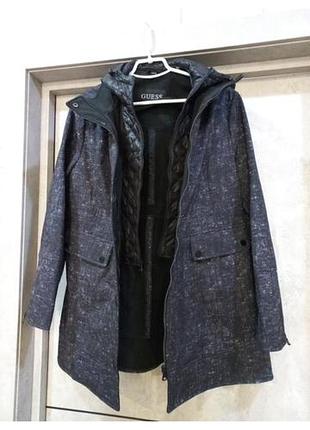 Куртка демісезонна утеплена вітровка guess xl