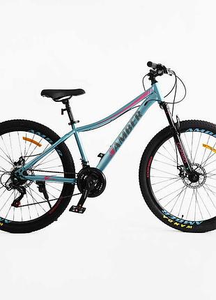 Спортивный велосипед corso amber 27.5 дюймов mb-54811 с прочной рамой