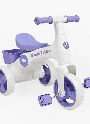 Детский трехколесный велосипед best trike br-07244 для малышей