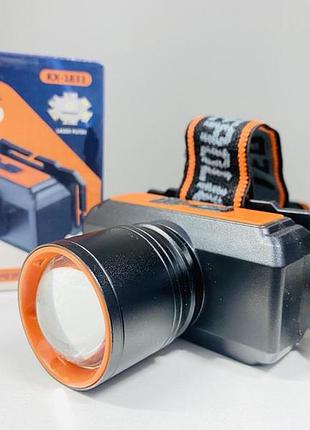 Налобный фонарь pl 108l kx-1833 с ярким led-светом, регулируемой фокусировкой и удобным креплением