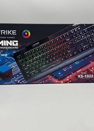 Игровая клавиатура xstrike xs-1022 rgb usb, 105 клавиш для геймеров
