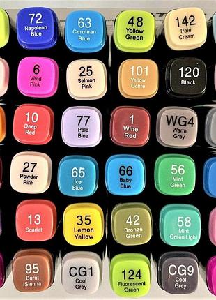Двосторонній скетч-маркер main colors st-8020-36 для малювання та дизайну