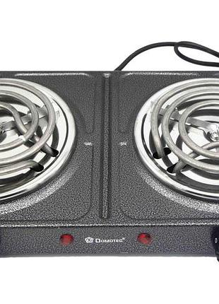 Електрична плита з двома конфорками domotec ms-5802