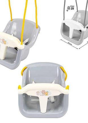 Дитяча безпечна гойдалка technok toys 2147 з міцними мотузками та захисним паском