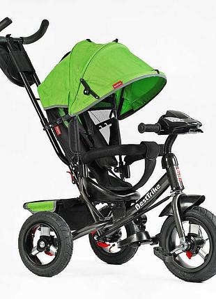 Детский велосипед best trike 3390 с надувными колесами и интерактивной панелью