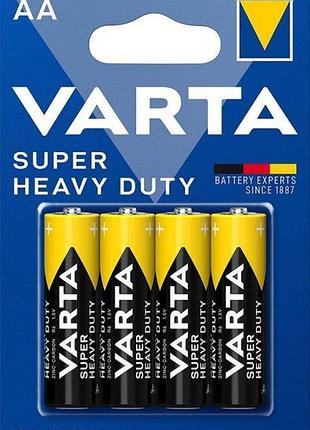 Батарейки aa super heavy duty varta - 4 шт.