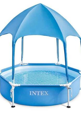 Каркасный бассейн intex 28209 np с тентом, 183x38 см